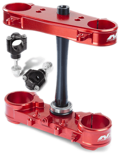 Motocross suspended triple clamp